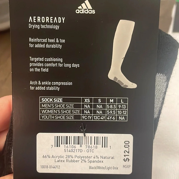 Adidas Utility Socks Large - Picture 3 of 3